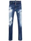 Dsquared2 Cool Guy Distressed Skinny Jeans In Blue