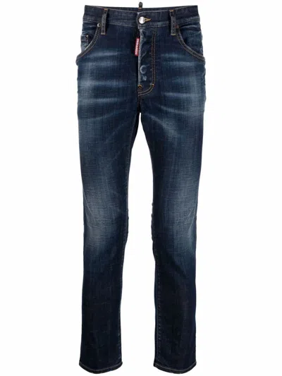 Dsquared2 Skinny-fit Denim Jeans In Blue Navy