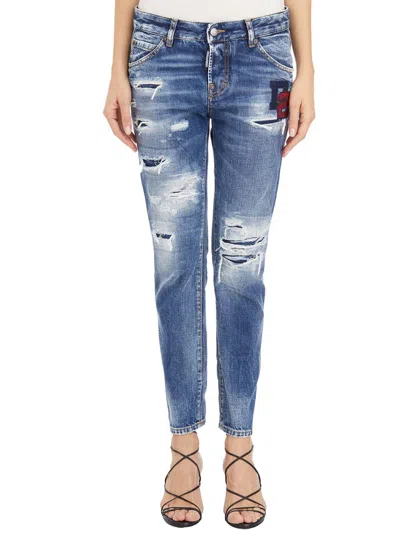Dsquared2 Denim Cool Girl Jeans In Blue