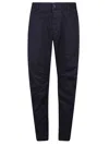 Dsquared2 Stretch Cotton Sexy Chino Fit Pants With Silver-tone Logo In Brown