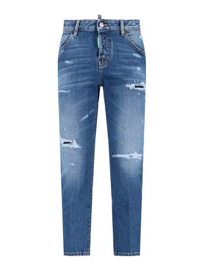 DSQUARED2 PANTALÓN CASUAL - AZUL