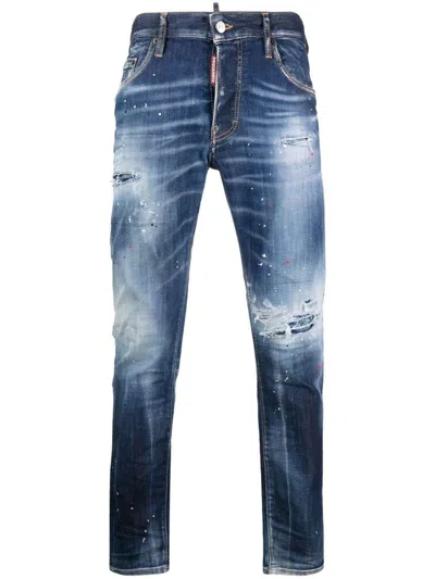 Dsquared2 Pants In Blue Navy
