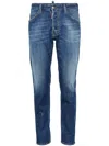 Dsquared2 Jeans Skinny A Vita Media In Blue