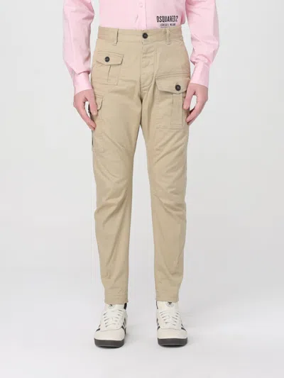 Dsquared2 Pants  Men Color Beige In Brown