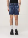Dsquared2 Loose-fit Distressed Denim Shorts In Denim