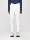 Dsquared2 Tailored White Trousers Crafted From Cotton-elastan Blend In White