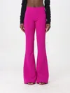 Dsquared2 High-rise Flared Full Length Trousers In Fuchsia