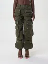 Dsquared2 Wide Leg Cargo Pants In Green