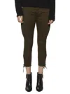 Dsquared2 Women's Cargo Cotton Trousers In Green