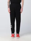 Dsquared2 Fleeced Cotton Icon Sweatpants With Cuffs In Black