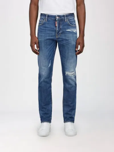 Dsquared2 Pants Men Color Blue