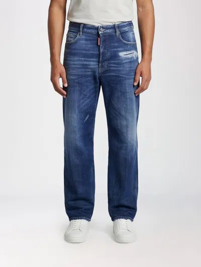 Dsquared2 Pants Men Color Blue