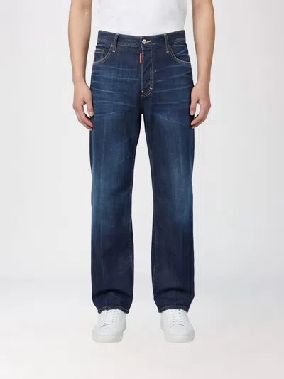 Dsquared2 Pants Men Color Blue
