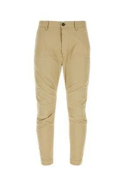 Dsquared2 Dsquared Beige Stretch Cotton Sexy Chino Pant In Brown