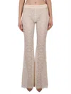 Dsquared2 Flared Pants With Intricate All-over Embroidery