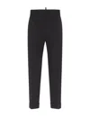 Dsquared2 Tailored Tapered Trousers In Black