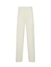 Dsquared2 Man Big Wool Pant In White