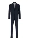 Dsquared2 'paris' Blue Single-breasted Suit With Notch Revers In Wool Stretch Man In Blue