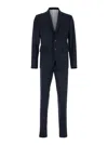 Dsquared2 'paris' Blue Single-breasted Suit With Notch Revers In Wool Stretch Man In Multicolor
