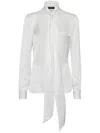 Dsquared2 Paris Shirt With Bow In White