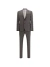 Dsquared2 Men Single-breasted Wool-blend Suit In Multi