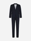 Dsquared2 Paris Fit Single Breasted Wool Suit In Navy Blue