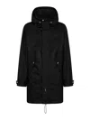 Dsquared2 Logo-print Hooded Coat In Black