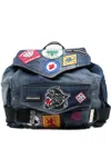 Dsquared2 Patch Appliqué Backpack In Blue