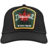 Dsquared2 Embroidered Logo Cotton Cap In Black