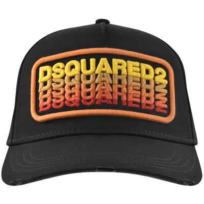 DSQUARED2 DSQUARED2 PATCH BASEBALL CAP BLACK