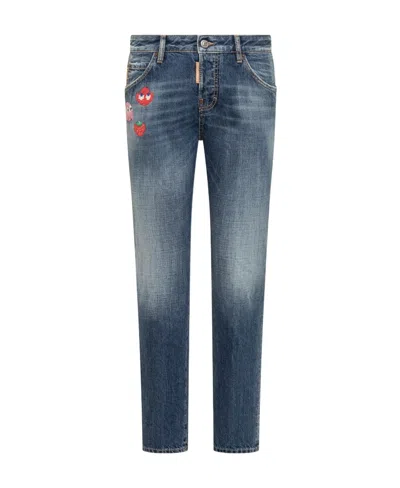 DSQUARED2 DSQUARED2 PAC-MAN PATCH DETAILED JEANS
