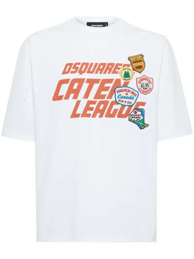 Dsquared2 Patch-detail T-shirt In White