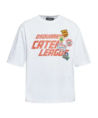 DSQUARED2 DSQUARED2 LOOSE FIT CATEN LEAGUE T-SHIRT