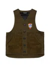 Dsquared2 패치 디테일 코튼 베스트 In Green