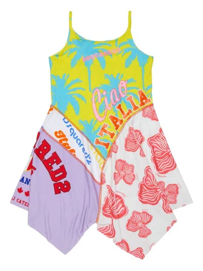 DSQUARED2 PATCHWORK DESIGN DRESS