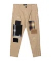 Dsquared2 Patchwork Distressed Smart Trousers In Multi