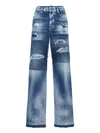 Dsquared2 Jeans Im Patchwork-look In Blue