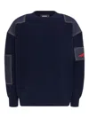 Dsquared2 Patchwork-embellished Jumper In Black