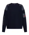 Dsquared2 Patchwork-embellished Jumper In Blue