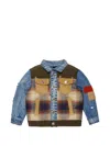 Dsquared2 Patchwork Padded Jacket In Multi