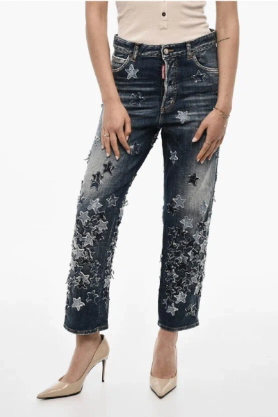 Dsquared2 Patchwork Vintage Effect Jeans