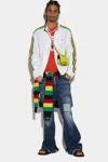 Dsquared2 Patchwork Wide-leg Jeans In Multicolor