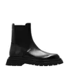 Dsquared2 Chunky Sole Leather Chelsea Boots In Black