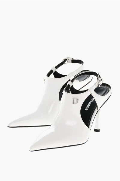 DSQUARED2 PATENT LEATHER MARY JANE SLINGBACKS 10CM