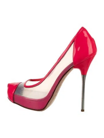 Pre-owned Dsquared2 Patent Leather Pumps In Multi