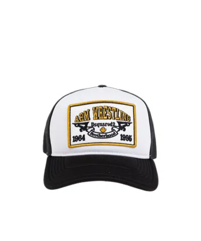 Dsquared2 Pattern Hat In White
