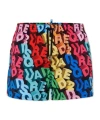 Dsquared2 Midi Boxer Shorts Beachwear In Multicolor