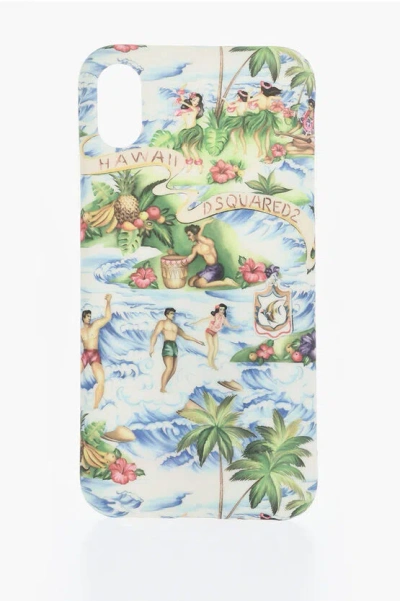Dsquared2 Patterned Hawaii Iphone X Cover In Multi
