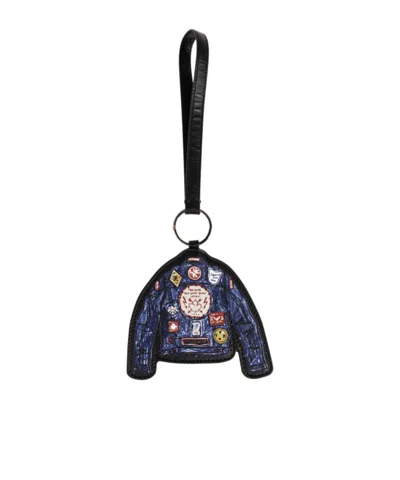 Dsquared2 Patterned Keychain In Black