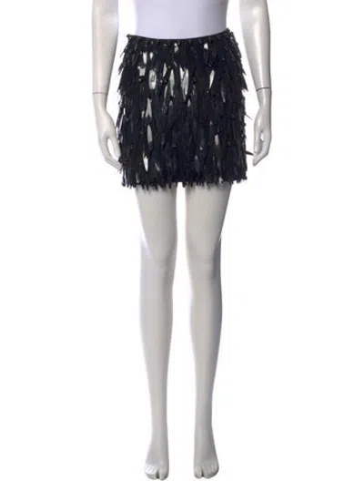 Pre-owned Dsquared2 Patterned Mini Skirt In Black